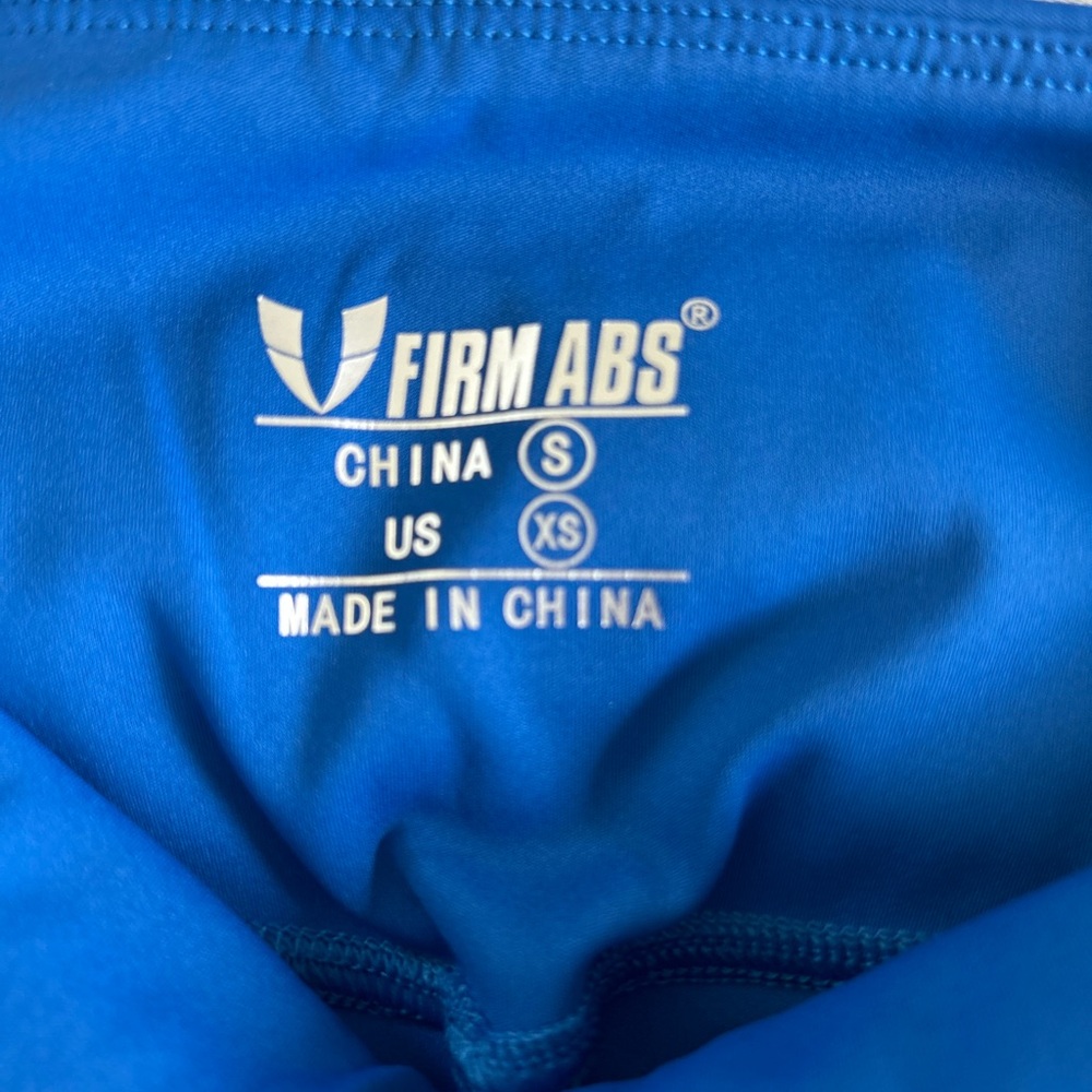 Blue and White Firm Abs Women's Workout Set - Picture 8 of 8